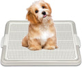 Dog Pee Pad Holder, Puppy Potty Training Tray 22.5”X16.5” for Small Dogs (Gray)