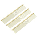 Dog Cat Comb, Pet Combs Stainless Steel Teeth with Rounded Ends for Knots Mats Loose Hair Removal, 7.5IN (Gold Plated, 3 Pack), Grooming Tool Intended for Long Curly Hair Pet