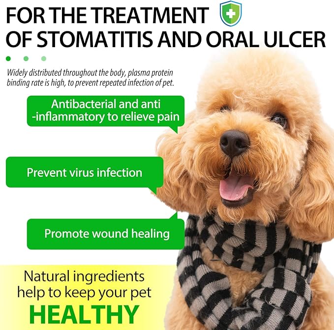 Antibiotics for Dogs, Natural Antibiotics for Dogs, Dog Multivitamin for Pets, Dog Supplies Antibiotics, Dog Allergy and Itch Relief - 60ML