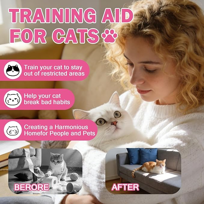 Cat Deterrent Spray,150ml Natural Repellent Spray,Scratch Deterrent for Furniture, Sofas, Rugs, Curtains, Plants,Indoor & Outdoor Keep Cats Kittens Away