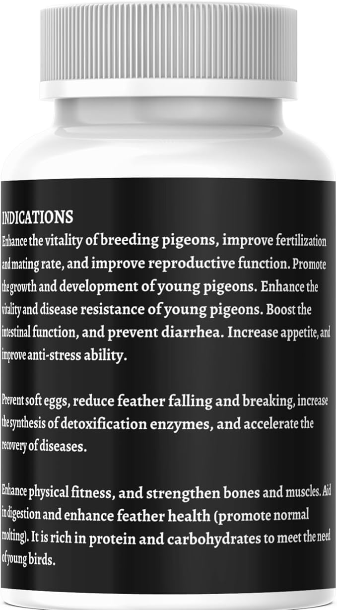 Treasure Pills for Pigeons – Fertility Support, Growth Booster & Immune System Enhancer – Natural Supplement for Racing, Breeding & Young Pigeons – Vitamins for Health & Performance