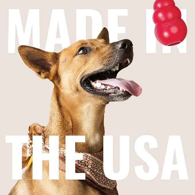 KONG Classic Stuffable Dog Toy - Fetch & Chew Toy for Dogs - Treat-Filling Capabilities & Erratic Bounce for Extended Play Time - Durable Natural Rubber Material - for Extra Large Dogs
