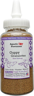 Guppy Granulettes Fish Food 3.17 oz, for Guppies and Livebearer Freshwater Aquarium Species