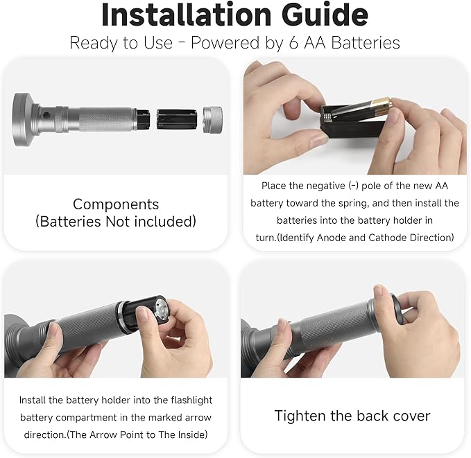 100 LED 395nm UV Flashlight Black Light, Portable Ultraviolet Torch for Pet Urine Detection, Stains, Scorpions, and Bed Bugs – High Power UV Lamp (Batteries Not Included)