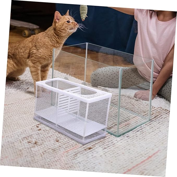 BESPORTBLE Aquarium Fish Breeding Box Isolation Net Incubator for Fish Tank High-Grade Material Increases Survival Rate Visible Mesh Design for Easy Observation