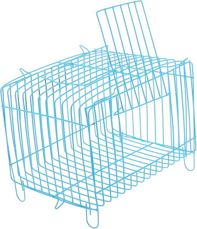 Portable Parrot Travel Cage Standing Perch Wear-Resistant Steel Wire Carrier for Small Birds Convenient Bird Carrier for Travel