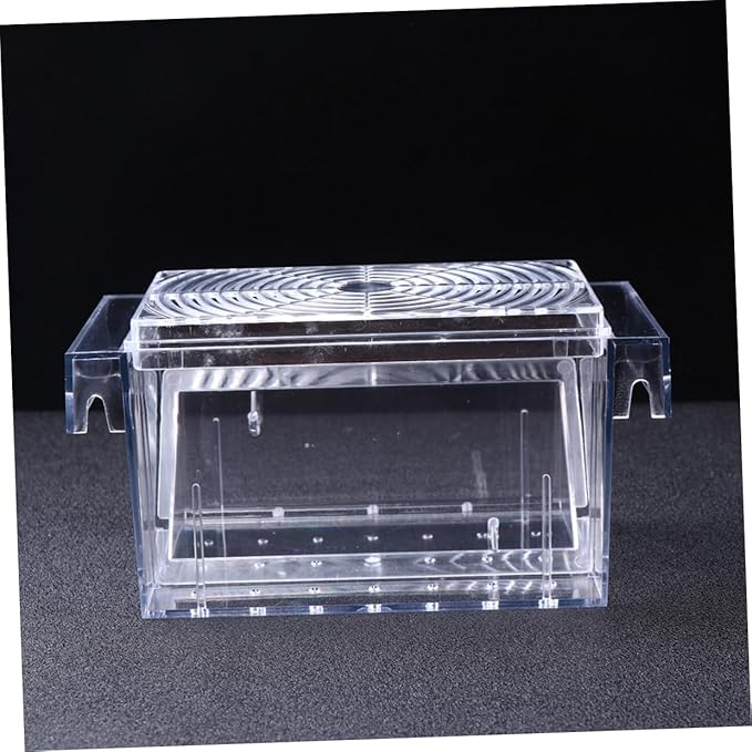Fish Tank Breeding Box Acrylic Isolation Hatchery Tank with Removable Divider for Aquarium Fish Breeding and Fry Hatching