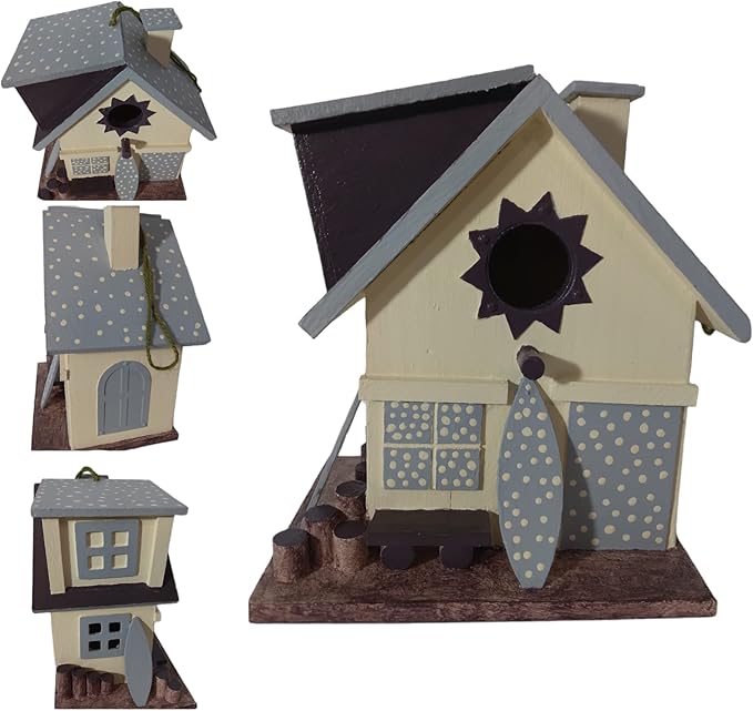 unique birdhouse hand painted outdoor