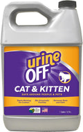 Urine Off Kitten & Cat Pet Stain Remover | Fresh Scent Carpet Cleaner | Bio Enzymatic Stain & Urine Odor Eliminator | Pet Safe Cleaner | 1 gal.
