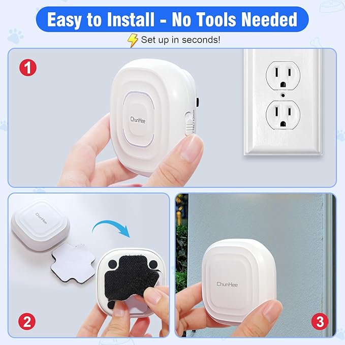ChunHee Dog Door Bell for Potty Training – Smart Wireless Dog Bell to Go Outside – No Battery Needed, 11N Press Force, Perfect for Medium & Large Breeds – Wireless Pet Communicatio