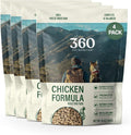 360 Pet Nutrition Freeze-Dried Raw Dog Food – Chicken Recipe with Liver & Organs, High Protein, Omega-3s, Fruits, Veggies & Superfoods, Grain-Free, No Fillers 4 x 16 oz Made in USA