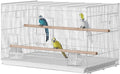 Happybuy 30-inch Stackable Flight Bird Cage for Small Parrots Like Canaries, Cockatiels, Lovebirds, Finches, Budgies, Conures and Macaws. Portable Pet Birdcage with Handle and Perches