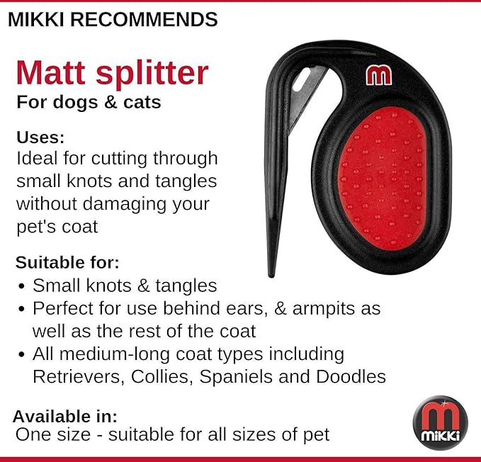 Mikki - 'all Tangled Up' Matt Splitter For Dogs & Cats | Medium/fine Coats