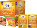 Wellness Healthy Indulgence Morsels Adult Wet Cat Food, Natural, Protein-Rich, Grain-Free, 3 Ounce Pouch, 8 Pack, (Morsels Variety Pack)