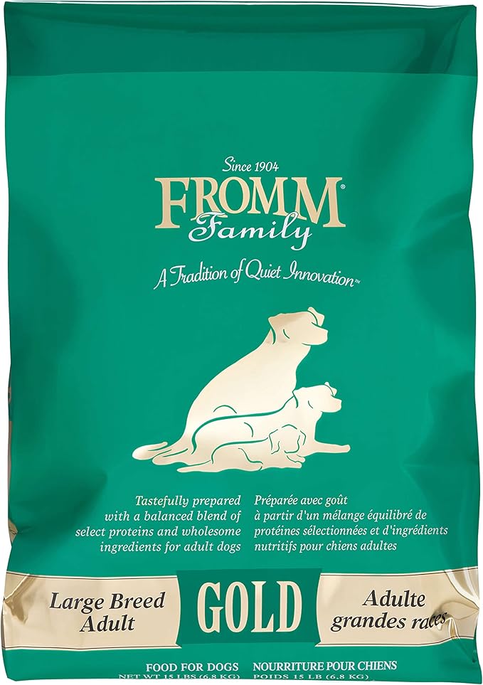 Fromm Large Breed Adult Gold Premium Dry Dog Food - Dry Adult Dog Food for Large Breeds - Chicken Recipe - 15 lb
