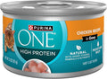 Purina ONE Natural High Protein Cat Food, Chicken Recipe in Wet Cat Food Gravy - (Pack of 24) 3 oz. Pull-Top Cans