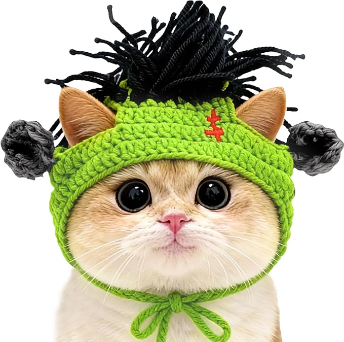 Cute Cat Hat Suitable for 5-16 lbs - Kitten Outfits Head Circumference 11" or Less cat Costumes for Cats only