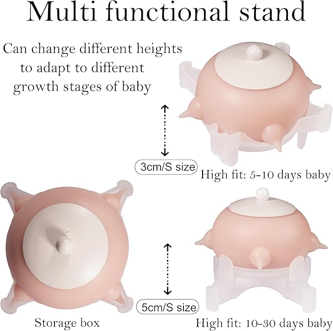 Puppy Milk Feeder Nursing Station feeders for Multiple Puppies Milk replacer Dongdong pet (S Size Cat/Mini Puppy)
