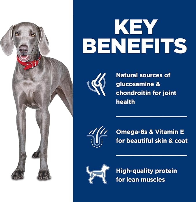 Hill's Science Diet Large Breed Adult Dry Dog Food 1-5, Quality Protein for Joint Support & Lean Muscles, No Corn, Wheat, Soy Chicken & Brown Rice, 30 lb. Bag