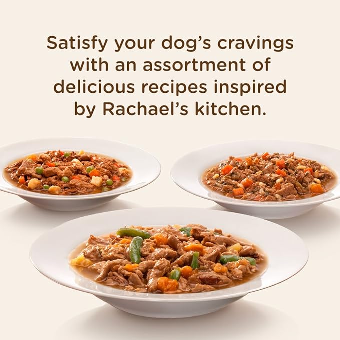 Nutrish Rachael Ray Premium Natural Wet Dog Food, Savory Favorites Variety Pack, 8 Ounce Tub (Pack of 6)