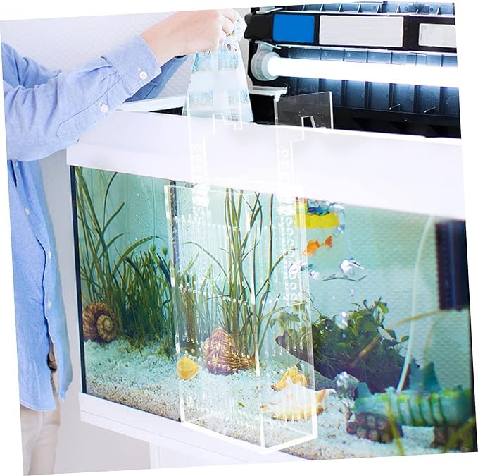 Sosoport Acrylic Incubator Fish Tank Divider Turtle Habitat Betta Fish Tank Separator for Breeding Aquarium Accessory