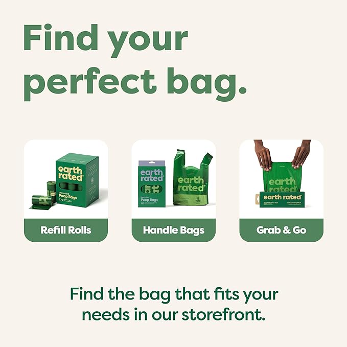 Earth Rated Poop Bags for Dogs Guaranteed Leak Proof and Extra Thick Waste Bag Refill Rolls, Lavender Scented, 120 Bags