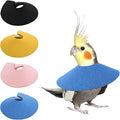 4pcs Bird Cone Collars, Anti-Grab Anti-Bite Bird Elizabethan Collars Parrot Cones for Lovebird Agapornis Budgerigar Cockatiel Cockatoo, Neck Safe Wound Safety