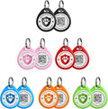 6 Pack Cat Tags Personalized Small, QR Code Cat Name Tags for Kitten Collar, Scan Location Alerts, Mix Colors S