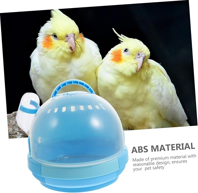 Portable Handheld Pet Bird Carrier Cage with Ventilated Design for Parrots and Small Birds Lightweight Travel Cage for Walking Grooming and Vet Visits Includes Galvanized Mesh Pad