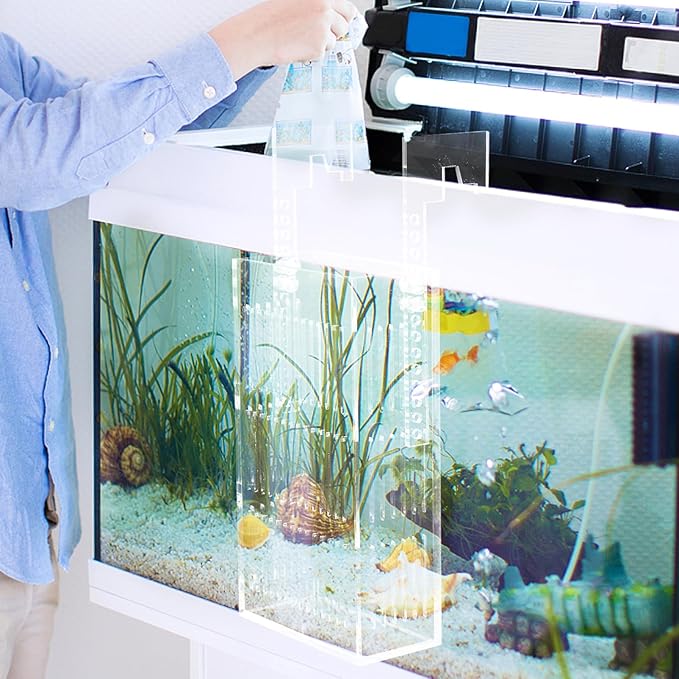 Fish Breeding Box Separator Acrylic Incubator for Betta Guppy Easy to Install Hanging Design Safe Isolation Tank for Fish and Eggs