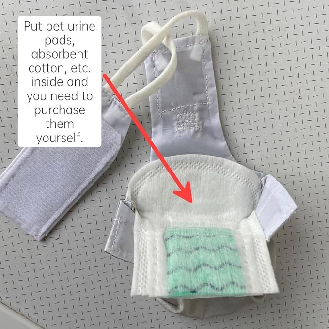Bird Clothes Parrot Diapers Bird Flight Suits, Reusable Waterproof Diapers pet Bird Supplies (with Rope, 2M)