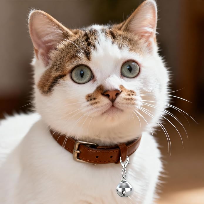 15 Pcs Cat Bell, Colorful Bells for Dog Cat Collar, Small Dog Bell Pet Bells with Keychain for Collar Cats Puppy Pets Charms Decorations