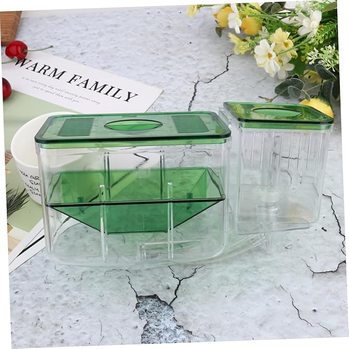 POPETPOP Box Box Self Guided Fish Breeding Tank Isolation Box Transparent Hatching Incubator for Fish Eggs and Newborns for Aquarium Protection and Enhanced Survival Rates