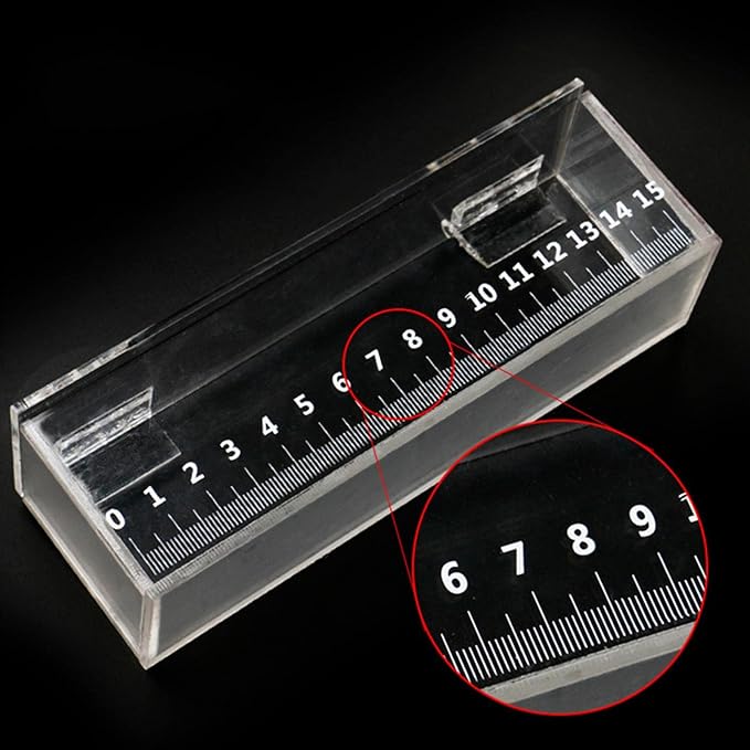 Fish Viewing Box with Scale Fishing Photo Tank Acrylic Isolation Breeder Box Fish Breeding Tanks with Lid