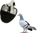 Bird Diaper, Wrap Around, for Larger Pigeons, Small Breed Hens and Roosters, Leak-Proof Design, Comfortable Fleece Strap Bird Harness with Sewn-in Liner & Secure Hook and Loop Closure - XS, Black