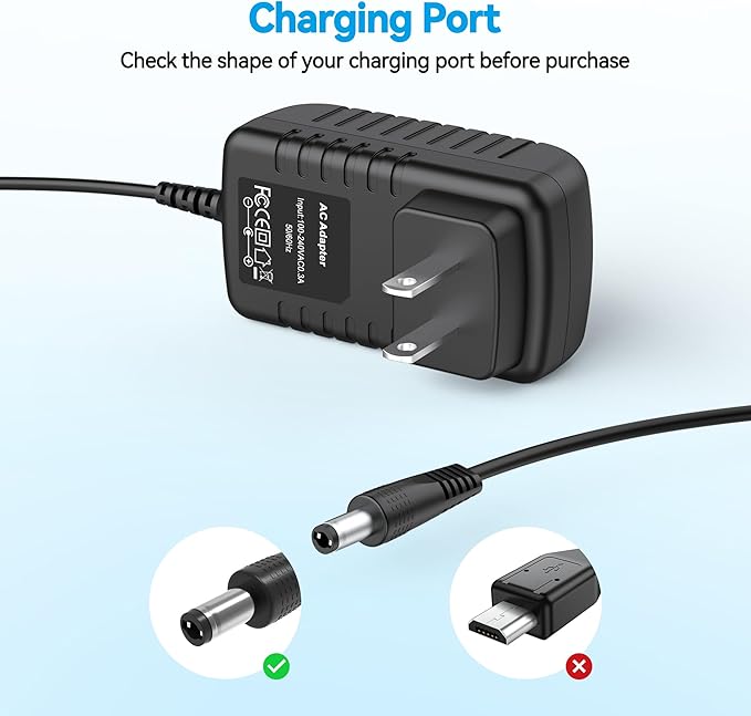 Replacement for Petsafe ScoopFree Litter Box Power Supply Charger, Compatibility PetSafe Automatic Self-Cleaning Installations Models：RFA-516 PAL00-14243, PAL00-15342, PAL00-14242