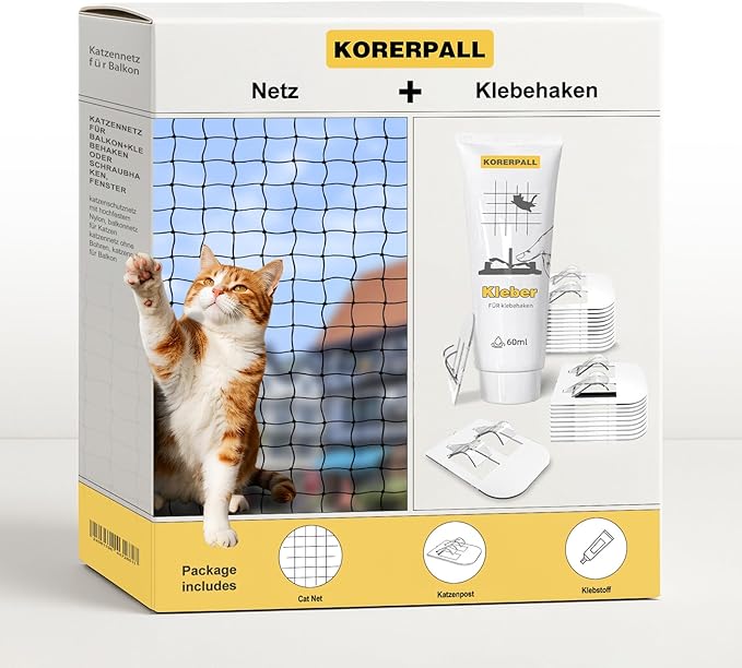 Cat Netting Includes Hook, 10X13Ft Balcony Netting Made of Thickened Steel Wire to Prevent Scratching and Chewing, Ideal for Catio Safety and Balcony Protection