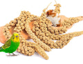 Fhiny Millet Spray for Birds, 1.1LB Natural Sun-Dried Millet for Birds Original Parakeet Food & Treats Spray for Parakeets Parrots Cockatiels Lovebirds Finches Budgies Hamsters