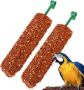 Bird Treat Stick Set, Chewing Training Reward Snacks, Multi Species Nutrition for Cockatiel Finch and Parrot, Natural Seed Blend Formula, Free Hanging Design, Healthy Enrichment Support