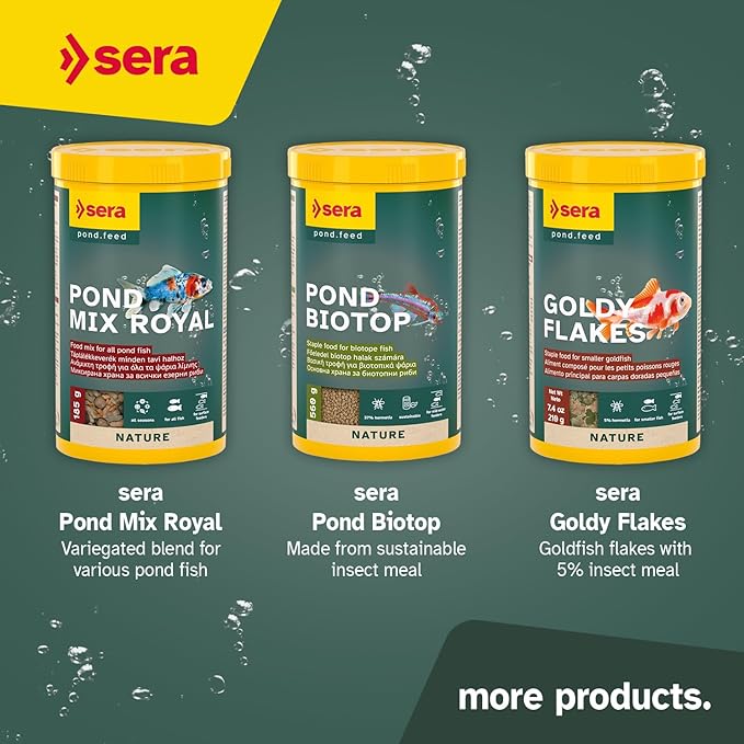 sera 1 Piece Pond Flakes Fish Food, 1.3 lb/3800 ml