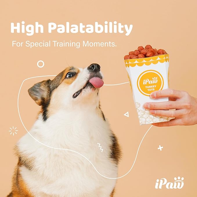 iPaw 3 Value Combo Chicken Tots Dog Treats for Puppy Training, All Natural Human Grade Dog Treat, Hypoallergenic, Easy to Digest (Chicken Tots), 3 Packs