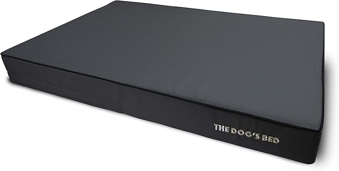 The Dog’s Bed Orthopedic Memory Foam Dog Bed Mattress, Oxford Fabric, Grey with Black Trim, XXL, 6-Inch