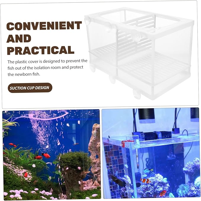 BESPORTBLE Fish Tank Incubator Breeding Net Large Capacity Aquarium Breeder Box Isolated Breeding Tank for Fish Style