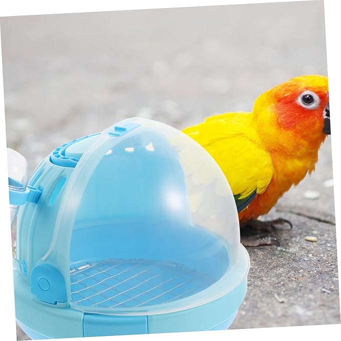 KESYOO 1Set Portable Bird Travel Cage Handheld Parrot Carrier with Cover for Birds Hamsters Durable Easy to Clean Design for