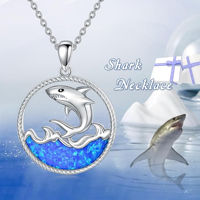 KZX Cat/Dog/Phoenix/Eagle/Whale/Shark/Puffin/Starfish/Chicken/Butterfly/Owl/Bee/Frog/Seahorse Necklace Sterling Silver Animal Pendant Jewelry Gift for Women