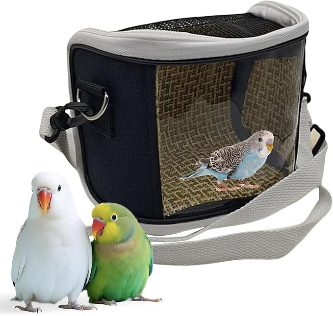 Bird Carrier – Lovebirds Outdoor Carrying Pouch | Breathable Cockatiel Carrier For Macaw, Budgies, And Small Birds, Ideal For Vet Visits, Short Trips, Walking, Travel, Pet Parents, Animal Lovers, Trai