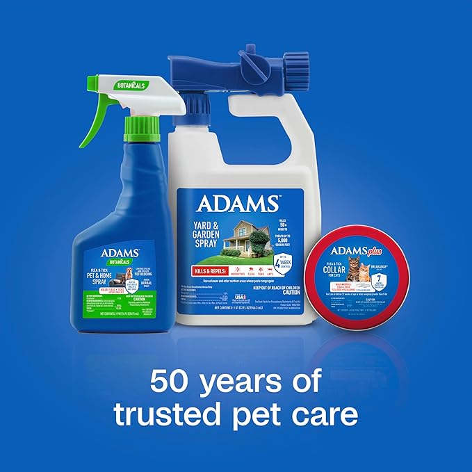 ADAMS Plus Flea & Tick Collar for Cats, Flea Collar for 14-Month Prevention, Adjustable Collar Fits Cats & Kittens, Kills Fleas & Ticks, 2 Count