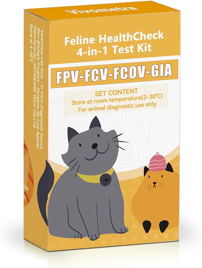 Home Check 4-in-1 Feline Home Wellness Kit – Easy Cat Health Monitor 2 (Pack)