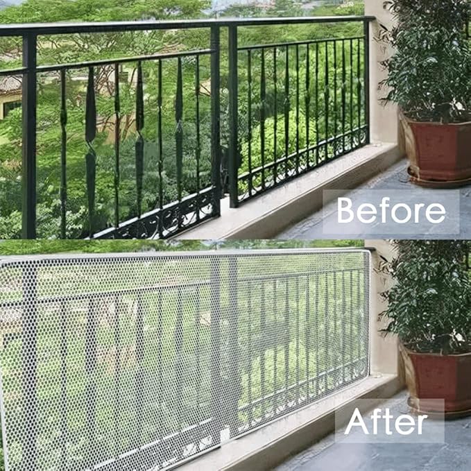 TTEDOYE Cat Balcony Rail Net Cat Anti-Fall Netting Pet Balcony Mesh Fence Net Child Safety Screen Protection Crib Mesh for Pets