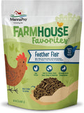Manna Pro Farmhouse Favorites Feather Flair Poultry Treat, High Protein Chicken Treat with Methionine, Biotin & Thiamine, Supports Strong, Vibrant Feathers, for Chickens, Ducks, Turkeys & More, 2 lbs